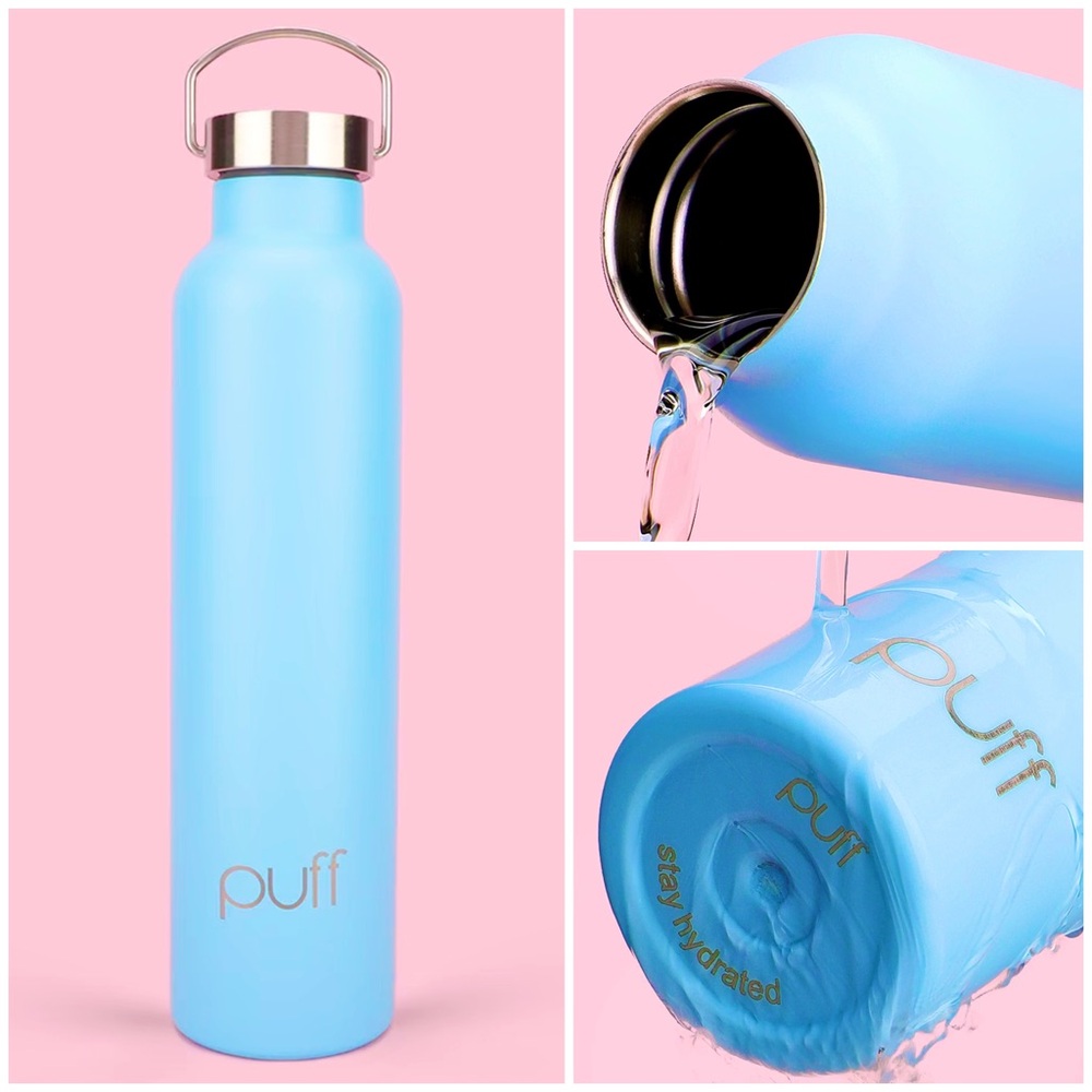 💧 Puff, Baby Blue Matte Insulated Hanger Bottle